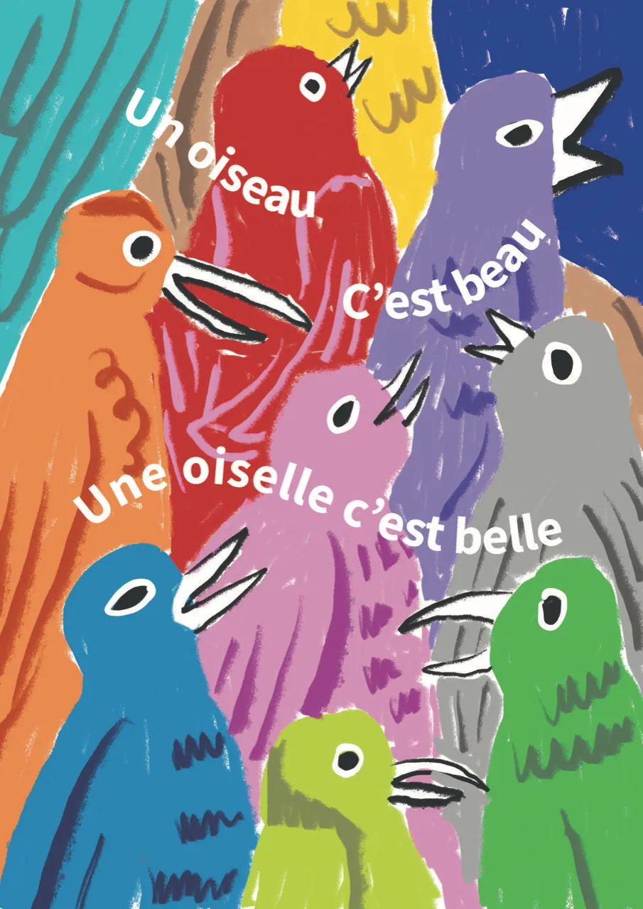 Visuel titre Un oiseau c'est beau, une oiselle c'est belle